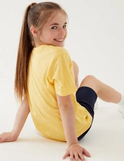 M&S Collection PE Kit Unisex Pure Cotton T-Shirt (2-16 Yrs) -School Uniform Sales Store SD 04 T93 2760 R0 X EC 3