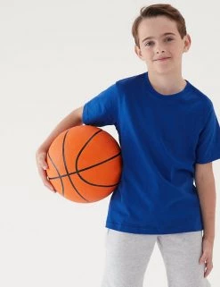 M&S Collection PE Kit Unisex Pure Cotton T-Shirt (2-16 Yrs) -School Uniform Sales Store SD 04 T93 2760 RA X EC 2