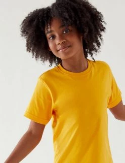 M&S Collection PE Kit Unisex Pure Cotton T-Shirt (2-16 Yrs) -School Uniform Sales Store SD 04 T93 2760 S0 X EC 1