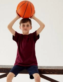 M&S Collection PE Kit Unisex Pure Cotton T-Shirt (2-16 Yrs) -School Uniform Sales Store SD 04 T93 2760 XM X EC 1