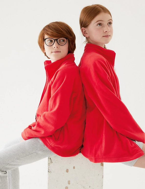 M&S Collection Jumpers Unisex Zip Fleece (2-16 Yrs) 3 M&S Collection Jumpers Unisex Zip Fleece (2-16 Yrs)