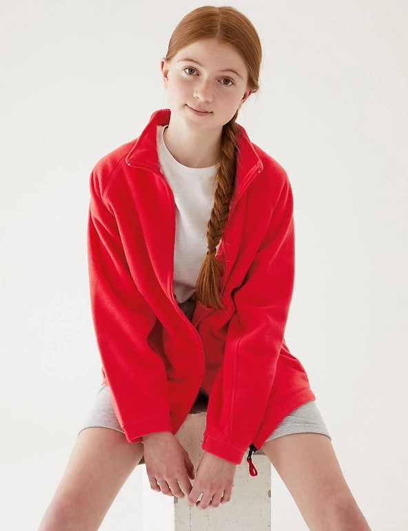 M&S Collection Jumpers Unisex Zip Fleece (2-16 Yrs) 5 M&S Collection Jumpers Unisex Zip Fleece (2-16 Yrs) - Image 3