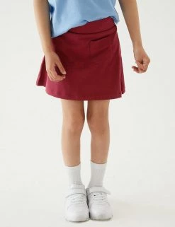 M&S Collection Shorts Girls' Cotton With Stretch Sports Skorts (2-16 Yrs) -School Uniform Sales Store SD 04 T93 5252 XM X EC 1