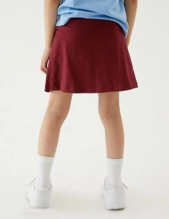 M&S Collection Shorts Girls' Cotton With Stretch Sports Skorts (2-16 Yrs) -School Uniform Sales Store SD 04 T93 5252 XM X EC 2