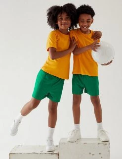 M&S Collection Unisex Sports Shorts (2-16 Yrs) -School Uniform Sales Store SD 04 T93 5253 KF X EC 0