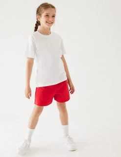 M&S Collection Unisex Pure Cotton Sports Shorts (2-16 Yrs) -School Uniform Sales Store SD 04 T93 5254 B0 X EC 2
