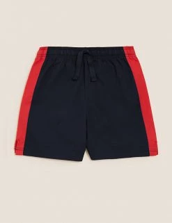 M&S Collection Unisex Pure Cotton Sports Shorts (2-16 Yrs) -School Uniform Sales Store SD 04 T93 5254 B4 X EC 90