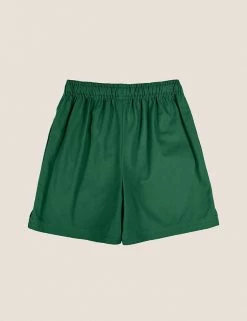 M&S Collection Unisex Pure Cotton Sports Shorts (2-16 Yrs) -School Uniform Sales Store SD 04 T93 5254 EE X EC 1