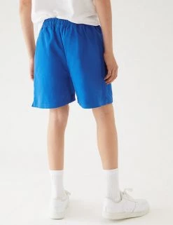 M&S Collection Unisex Pure Cotton Sports Shorts (2-16 Yrs) -School Uniform Sales Store SD 04 T93 5254 RA X EC 4