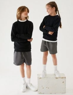 M&S Collection Unisex Pure Cotton Sports Shorts (2-16 Yrs) -School Uniform Sales Store SD 04 T93 5254 T3 X EC 0