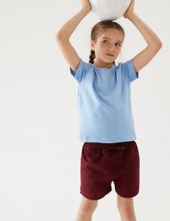 M&S Collection Unisex Pure Cotton Sports Shorts (2-16 Yrs) -School Uniform Sales Store SD 04 T93 5254 XM X EC 1