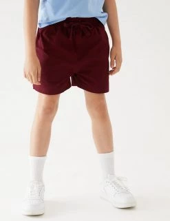 M&S Collection Unisex Pure Cotton Sports Shorts (2-16 Yrs) -School Uniform Sales Store SD 04 T93 5254 XM X EC 3