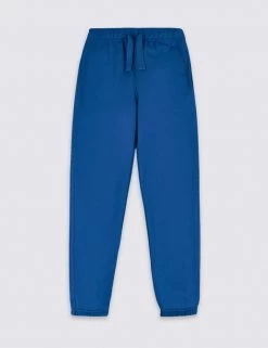 M&S Collection PE Kit Unisex Cotton Rich Regular Fit Joggers (2-18 Yrs) -School Uniform Sales Store SD 04 T93 5256 RA X EC 90 1