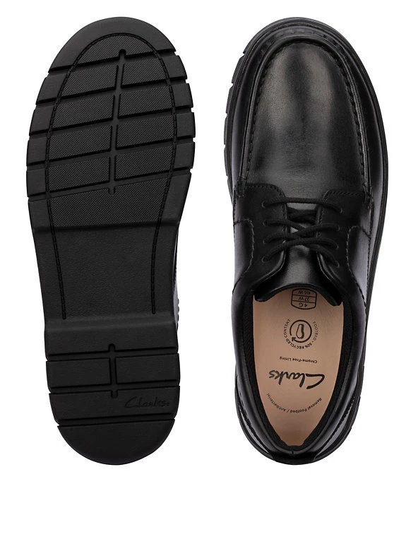 CLARKS Kids' Leather Derby Shoes (Youth Size 3-8) 4 CLARKS Kids' Leather Derby Shoes (Youth Size 3-8) - Image 2