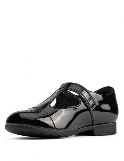 CLARKS Kids' Leather T-Bar Shoes (Kid Size 10-2.5) -School Uniform Sales Store SD 08 T94 3021P Y1 X EC 3