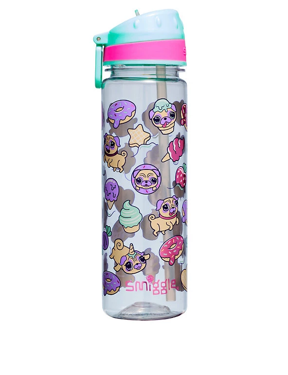 SMIGGLE Accessories Kids' Pug Ice Cream Water Bottle 4 SMIGGLE Accessories Kids' Pug Ice Cream Water Bottle - Image 2
