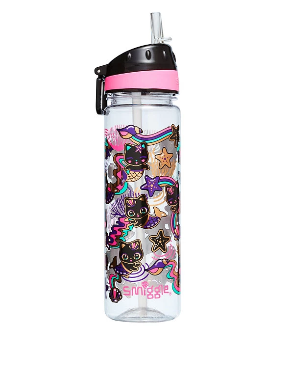 SMIGGLE Accessories Kids' Cat Mermaid Water Bottle 5 SMIGGLE Accessories Kids' Cat Mermaid Water Bottle - Image 3
